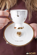 ACAR VAKTE KADAR Kaffeetassen aus Porzellan 6 Personen