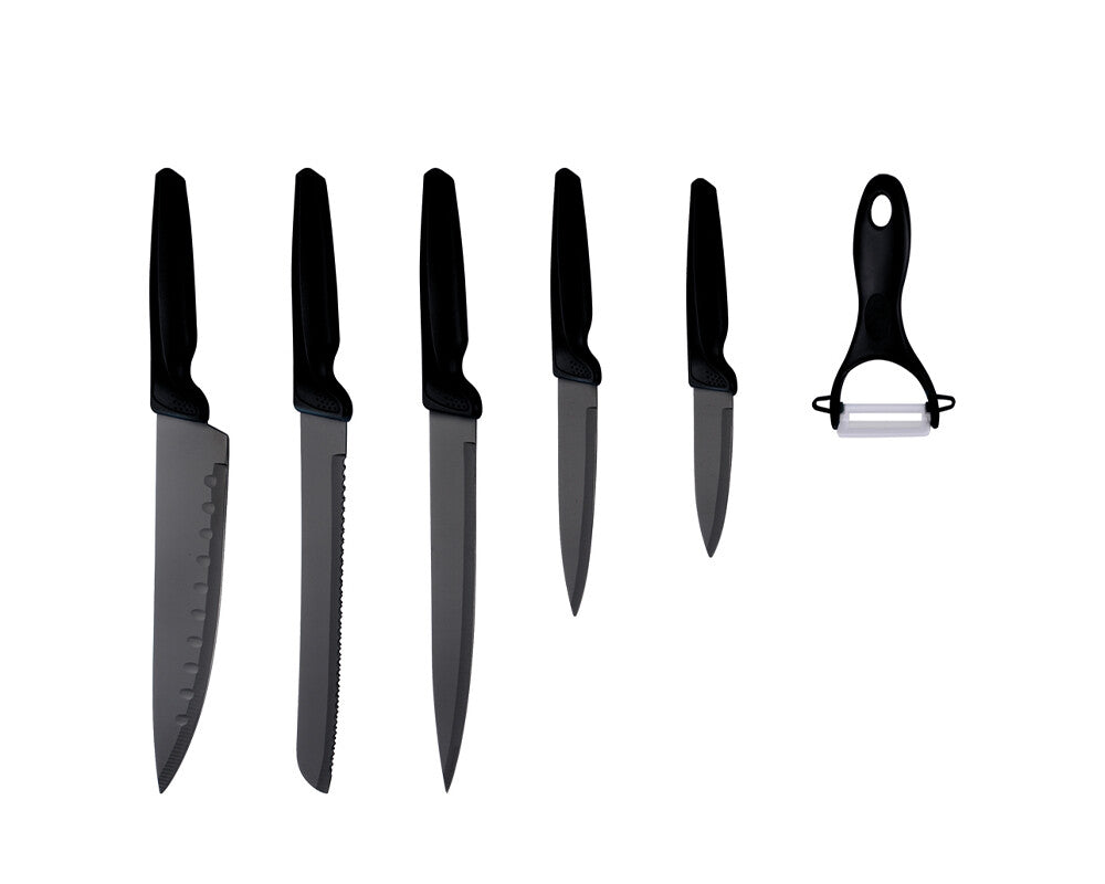MICHELINO Messerset 6-teilig schwarz