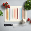 BELLART - Farbpalette - Glasschneidebrett mit UV-Druck 35x25cm
