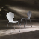 Set von 6 Stühlen Moderne Wohnzimmer, Wohn-Und Esszimmer Schwarz-Füße Chrom