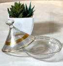 TREND HOME COLLECTION Set aus 2 Bonbonnieren mit Glasdeckel