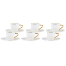 KARACA SARKAS Set de tasses à café 12 pièces 6 personnes - 6 Kişilik Kahve Fincanı Takımı