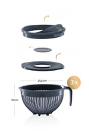 ACAR BEATER 6 Parça Süzgeçli Karıştırma ve Saklama Kabı