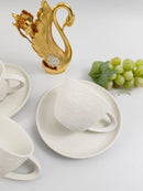 TREND HOME WHITE Kaffeetassenset 12 Teile 6 Personen