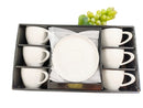 TREND HOME WHITE Kaffeetassenset 12 Teile 6 Personen
