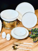 ACAR DAPHNE Gold Tafelservice 12 Personen 57-tlg