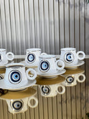 ZELLERFELD NAZAR Tasses à café en porcelaine 6 personnes - Bella Home