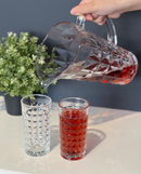 LAV LOUVRE Set aus Krug und Gläsern 7-teilig aus Glas.