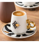 ACAR MAISON 6'Lı porselen kahve fincan takımı