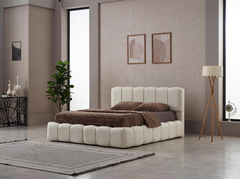 MARSHMALLOW Lit coffre et Tête de lit - Bella Home