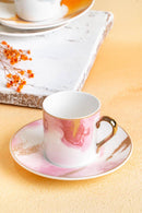 ACAR BRUSH 6 lı Porselen Kahve Fincan Takımı