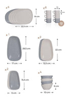 ACAR FREZYA 6 Kişilik 21 Parça Kahvaltı Takımı