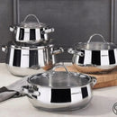 KORKMAZ SAMARA 8-teiliges Topfset