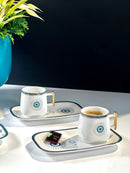 ACAR NAZAR ﻿Kaffeetassen aus Porzellan 6 Pers.