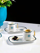 ACAR NAZAR ﻿Kaffeetassen aus Porzellan 6 Pers.