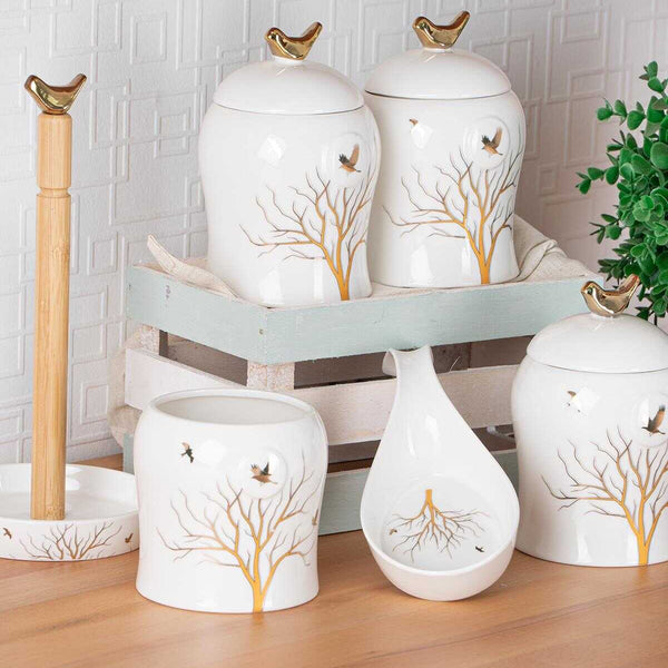 ACAR NORWOOD Set complet 3 pots de conservation, 1 porte-cuillère