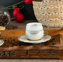 ACAR FREYA 6'lı Porselen kahve fincan takımı