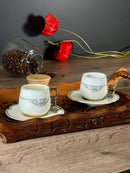 ACAR FREYA 6'lı Porselen kahve fincan takımı