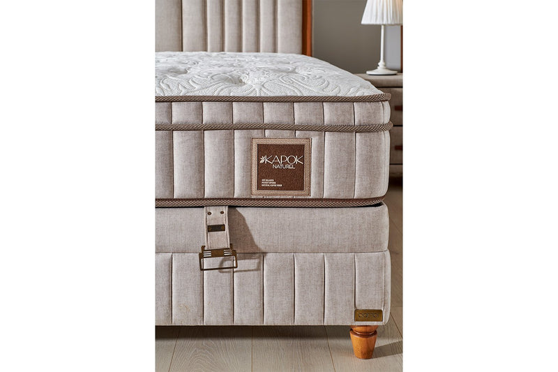 BAMBI KAPOK NATUREL Lit coffre, Tête de lit et Matelas au Kapok Biologique - Bella Home