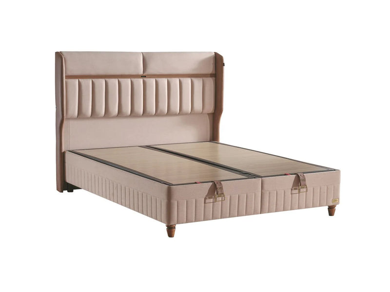 BAMBI BIOSALT Lit coffre, Tête de lit et Matelas au Sel de Roche - Bella Home