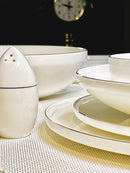 ACAR DAPHNE Silver Yemek takımı 12 kişilik 57 parça 