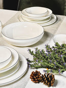 ACAR DAPHNE Silver Yemek takımı 12 kişilik 57 parça 