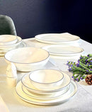 ACAR DAPHNE Silver Yemek takımı 12 kişilik 57 parça 
