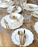 ZELLERFELD BLOOM Tafelservice Motiv Goldener Baum 27 Teile 6 Pers.