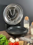 SCHÄFER Pizza Lahmacun Fırını 32 cm aksesuarlı SİYAH mat