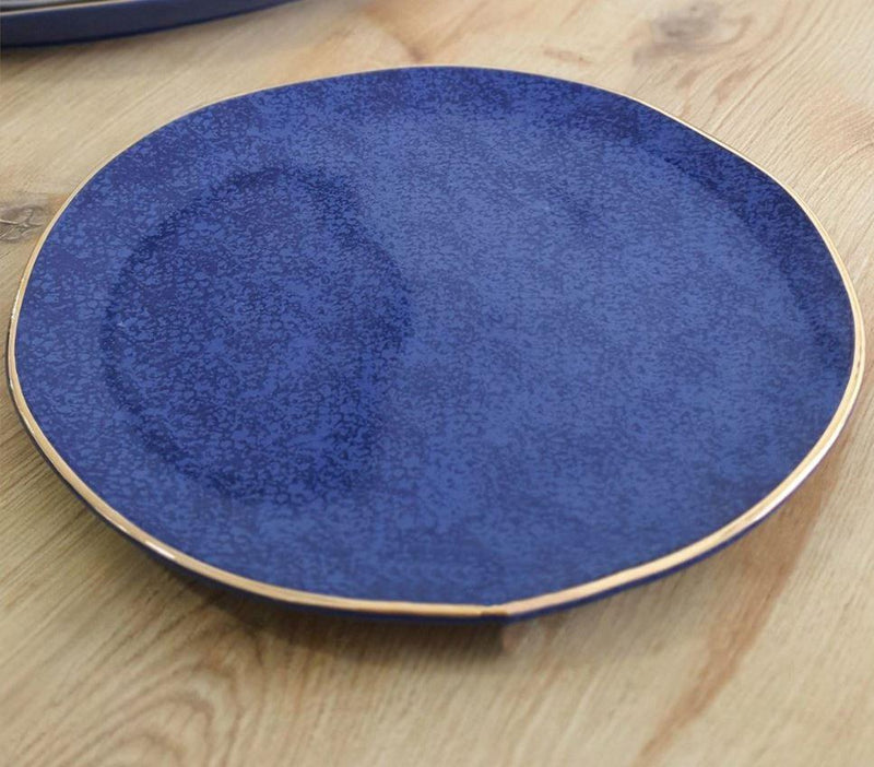 ACAR SAFIR Assiettes plates 6 pièces avec liseré