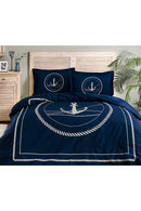 ÖZDILEK ANKRO Parure de lit renforcé 1 personne ÖZDILEK ANKRO Lacivert Tek kişilik ranforce ranforce nevresim takımı ÖZDILEK ANKRO Kinderbettwäschegarnitur 1 Person  