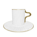 KARACA AGED Set de tasses à café 12 pièces 6 personnes - Kahve fincan takımı 12 parça 6 kişilik