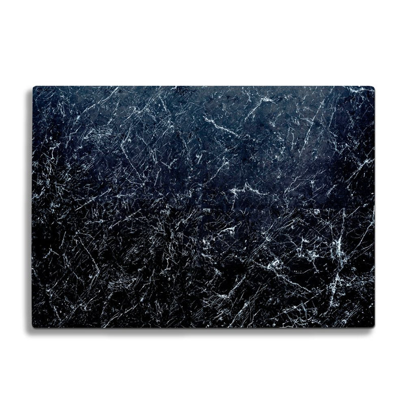 BELLART - Marbre Noir - Planche à découper en verre à impression UV 35x25 cm