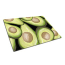 BELLART - Avocado-Zeichnung - Glasschneidebrett mit UV-Druck 35x25 cm