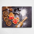 BELLART - Lebkuchenmann - Glasschneidebrett mit UV-Druck 35x25 cm