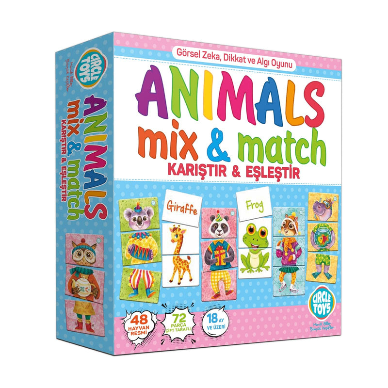 Jeu Mix & Match version Animaux Animals Mix & Match Spiel Mix & Match Tier version