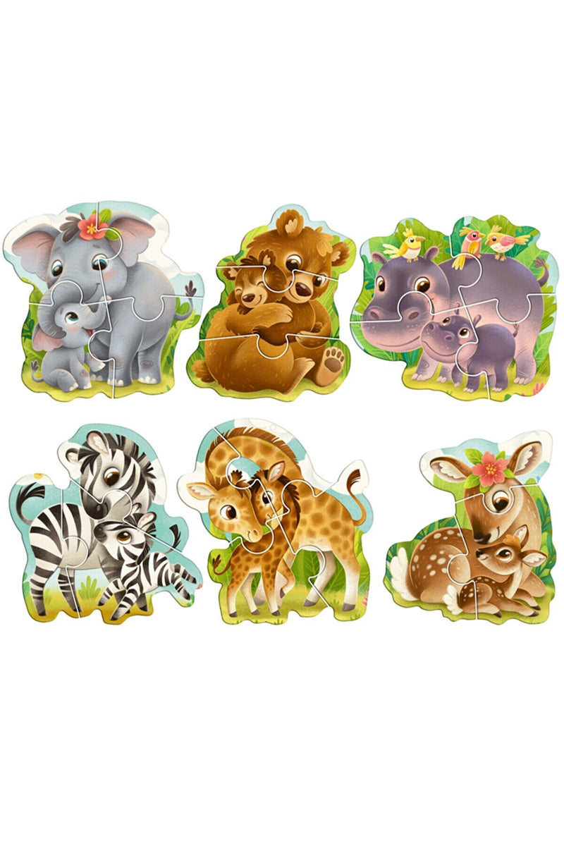Lovely Puzzle Jungle Animals (Orman Hayvanları) Puzzle Schöne Dschungeltiere