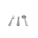 KARACA DIAMOND PLATIN ELEGANCE Çatal kaşık bıçak takımı 84 parça 12 kişilik