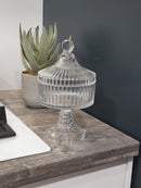 Cam Kapaklı Şekerlik Vazo