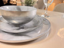 VENEZIA Service de table 18 pièces 6 personnes marbré - Bella Home