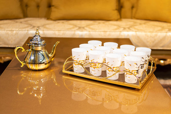 Verres à thé, Set de 12 verres à thé marocain