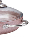 KARACA AVANOS ROSE BIO GRANIT Batterie 7 pièces - 7 Parça Tencere Seti