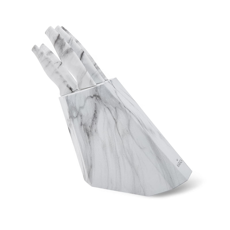 KARACA BIANCO WHITE Set de 5 couteaux avec bloc - 6 Parça bıçak seti