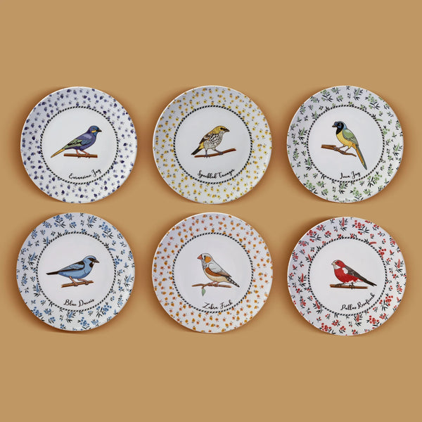 KARACA VOGEL Set aus 6 Desserttellern