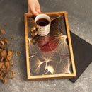 KARACA HOME DEEP FOREST Bordo tepsi 40 x 25 cm