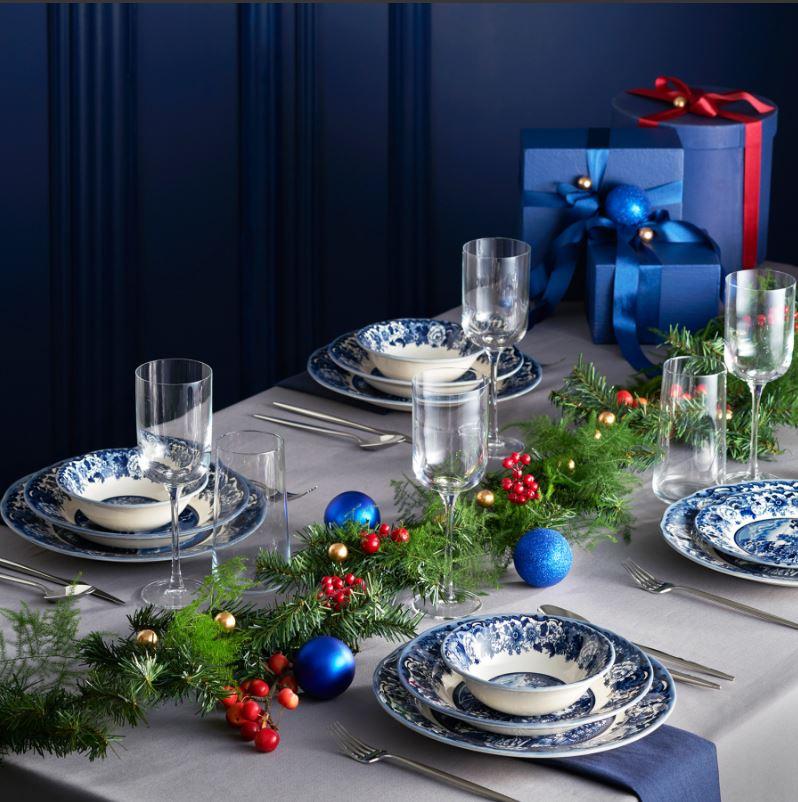 KARACA NEW BLUE ODYSSEY Service de table 24 pièces 6 personnes - Bella-Home: art de la table, verrerie, trousseau de mariée, décoration