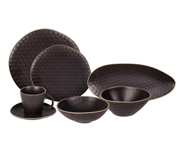 Service De Table Porcelaine Talia Cream 60 Pièces Pour 12 Personnes - Karaca - Assiettes, Bols, Accessoires De Service