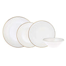 KARACA ALICIA gold Service de table rond  24 pièces 6 personnes 24 Parça 6 kişilik yuvarlak yemek takımı