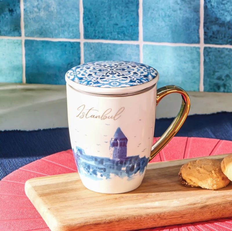 KARACA ISTANBUL Mug infuseur avec couvercle et passoire - Bella Home