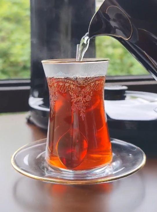 KARACA LACE YENi Set de verres à thé 12 pièces 6 personnes - 12 parça 6 kişilik çay seti